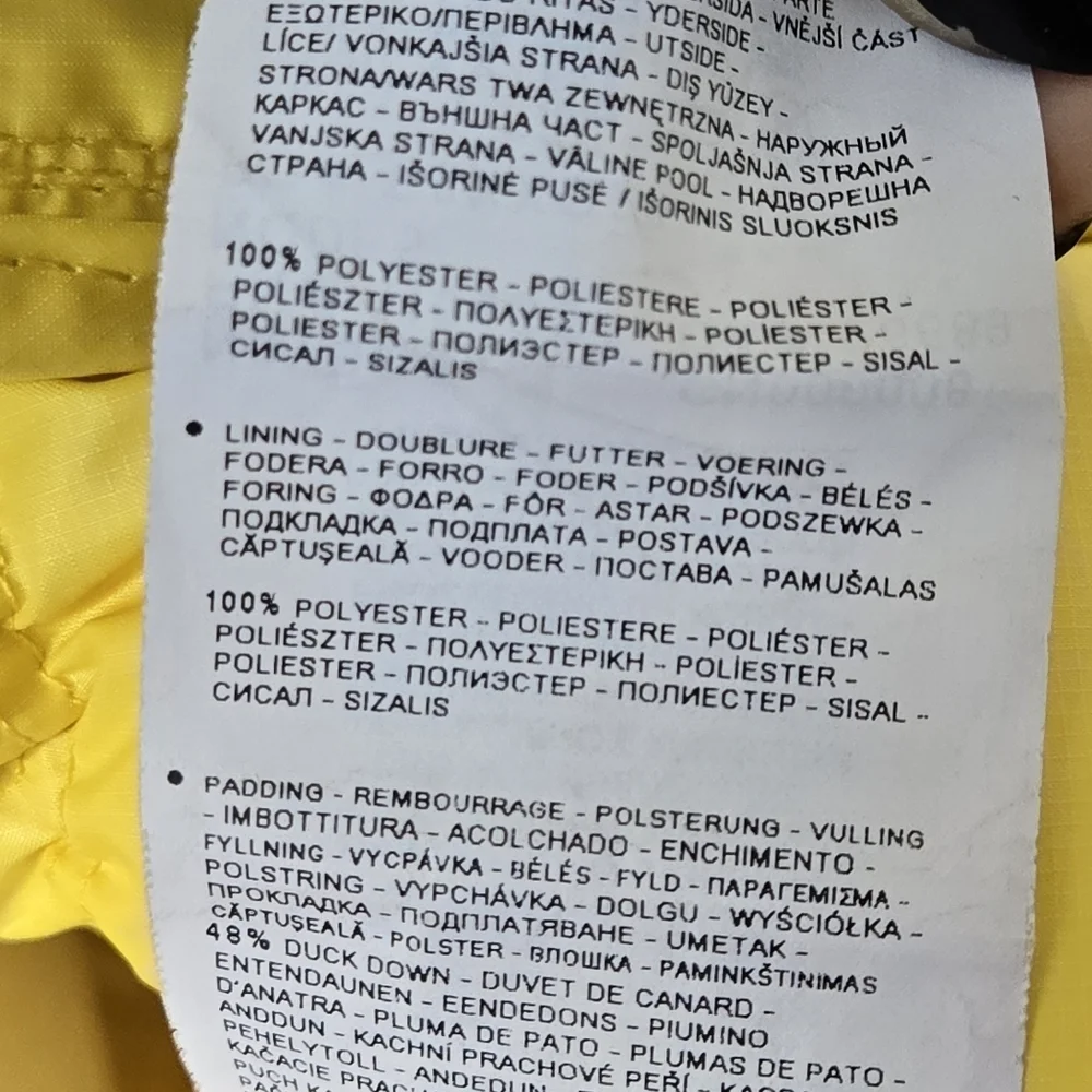 Urban Outfitters Napapijri Akke Butter Yellow Kids Quilted Puffer Duck Down Vest